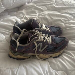 New Balance Purple and Blue Mesh Suede Sneakers